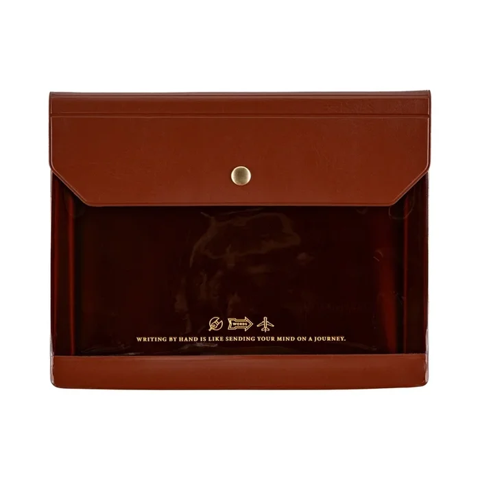 Hobonichi Alettone Document Case for A6 Size Brown
