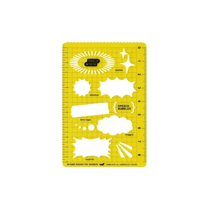 Hobonichi Stencil – Speech Bubbles