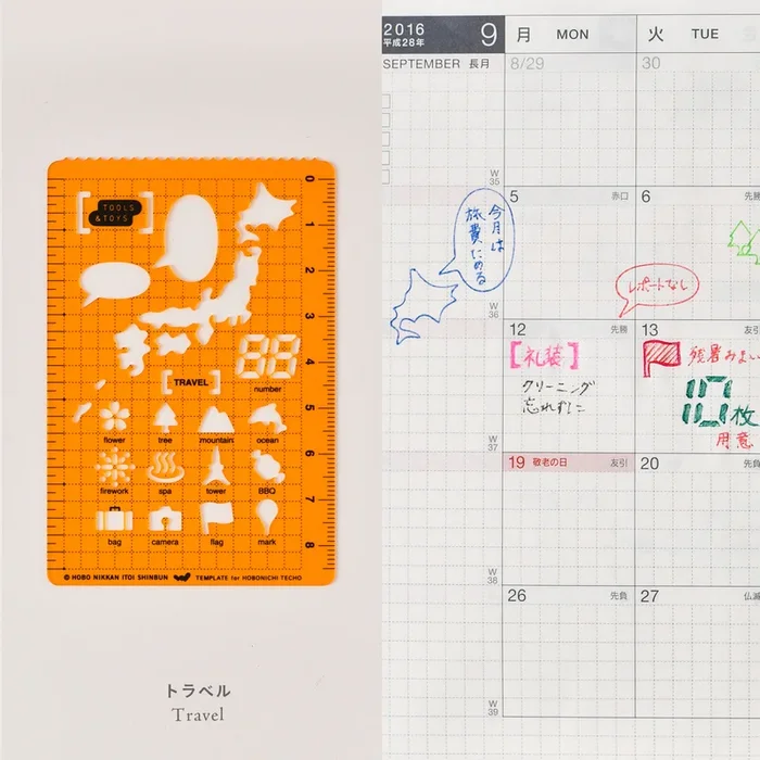 Hobonichi Stencil Travel