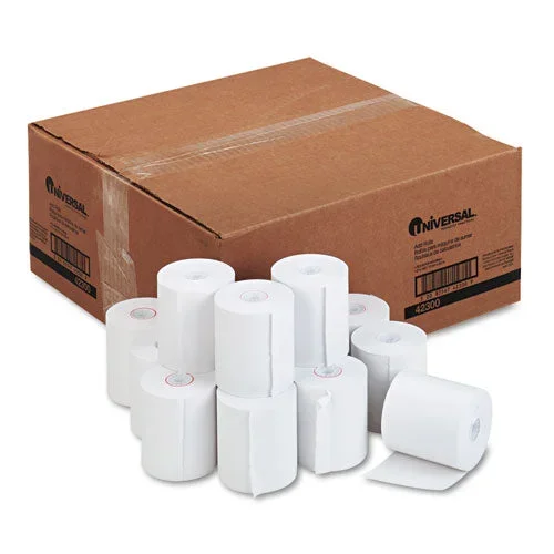Impact And Inkjet Printing Bond Paper Rolls, 0.5″ Core, 3″ X 165 Ft, White, 50/carton