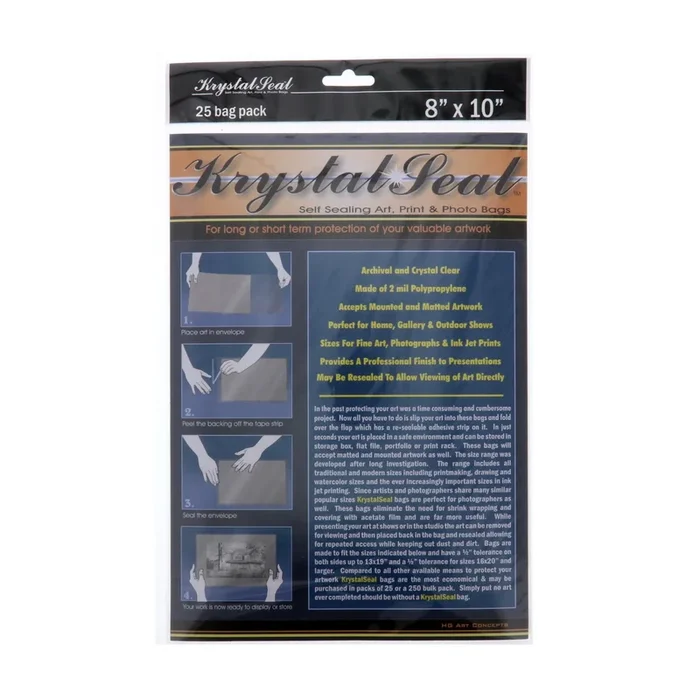 Krystal Seal Bags 8 x 10 – package of 25