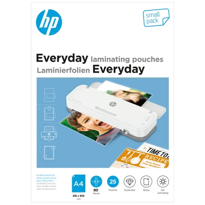 Laminating pouches A4 80mic Pack of 25