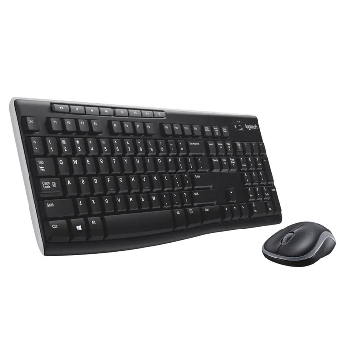 Logitech Combo MK270 Wireless Keyboard & Mouse, Black (920-004536)