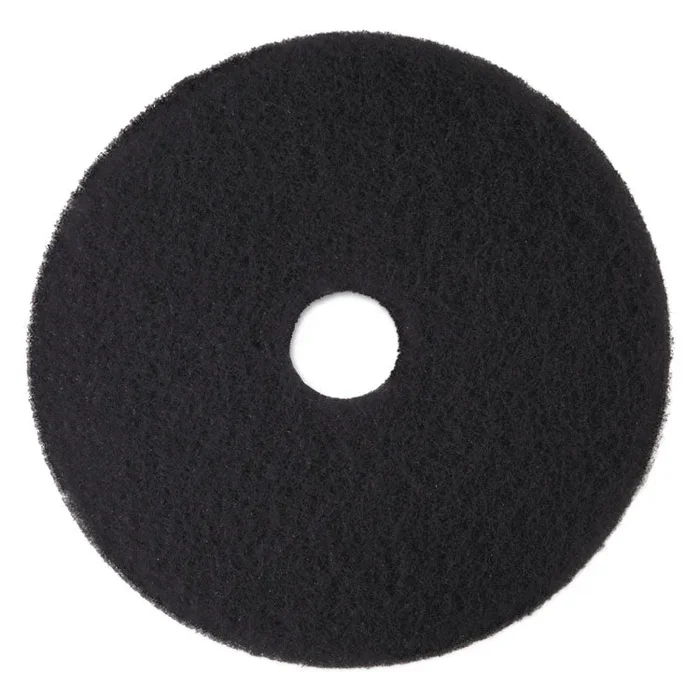 Low-Speed High Productivity Floor Pads 7300, 15″ Diameter, Black, 5/Carton
