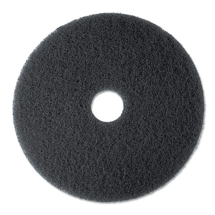 Low-Speed High Productivity Floor Pads 7300, 17″ Diameter, Black, 5/Carton