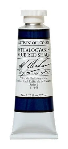 M. Graham Oil Color – Phthalocyanine Blue (Red Shade) 37 ml