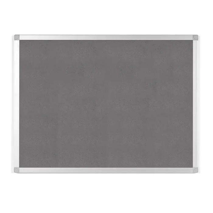 MasterVision Ayda Gray Felt Bulletin Board, 18″ x 24″, Aluminum Frame