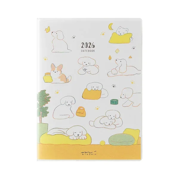 Midori 2026 Pocket Diary (A6) – Dog