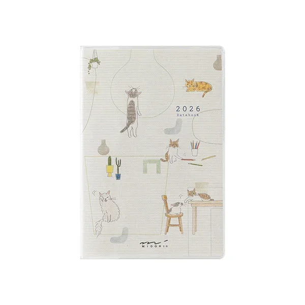 Midori 2026 Pocket Diary Mini – Cats