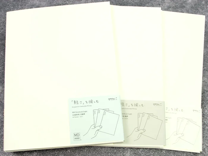 Midori MD Paper A4 Notebook Light (3 Pack)