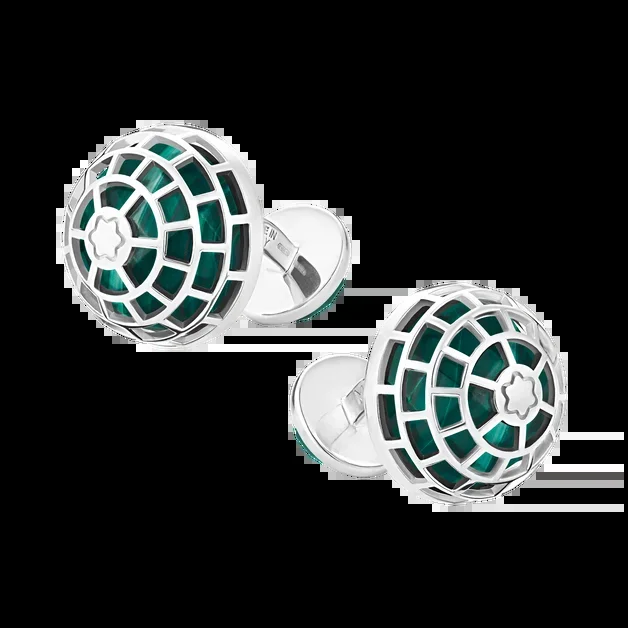 Montblanc Meisterstück Cufflinks with Malachite stone
