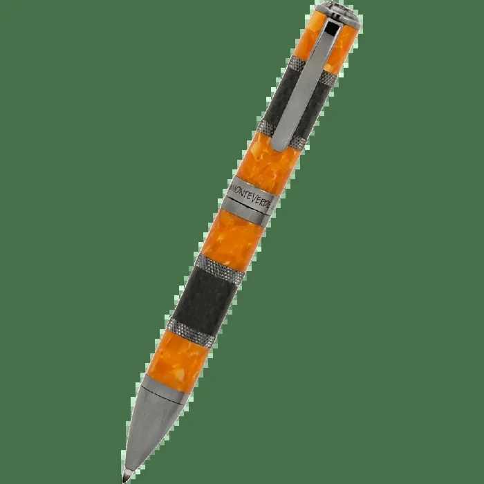 Monteverde Regatta Sport Ballpoint Pen – Orange/Carbon Fiber