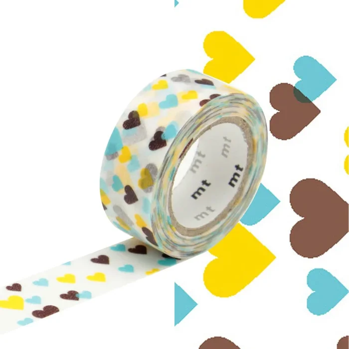 mt Washi Masking Tape – 15mm x 7m Motif Heart