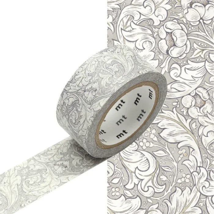 mt Washi Masking Tape – 20mm x 7m William Morris Pure Bachelors Button Stone/Linen