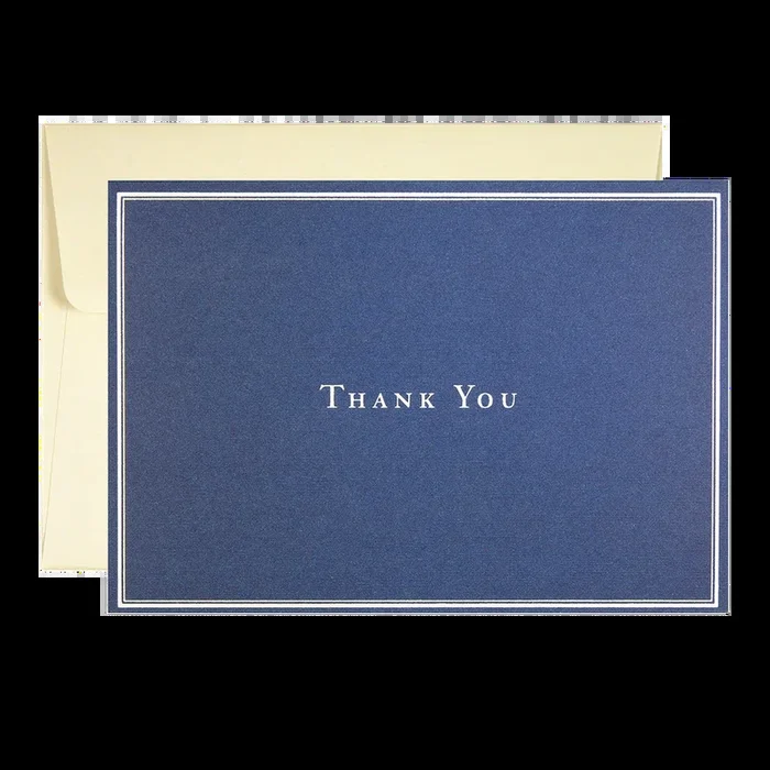 Navy Blue Thank You Notes