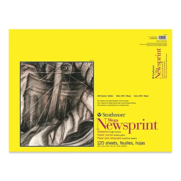 Newsprint Paper Mega Pads, 18″ x 24″ 120 Sheets