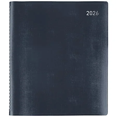 Office Depot Brand Monthly Planner, 9″ x 11″, Navy, January 2026 to January 2027, OD71071726