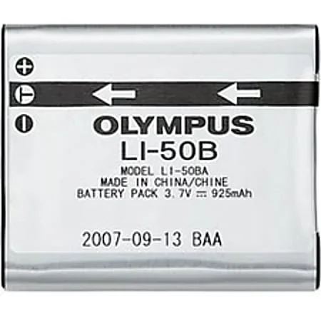 Olympus LI-50B Rechargeable Lithium-Ion Battery – For Camera – Battery Rechargeable – 925 mAh – 3.7 V DC