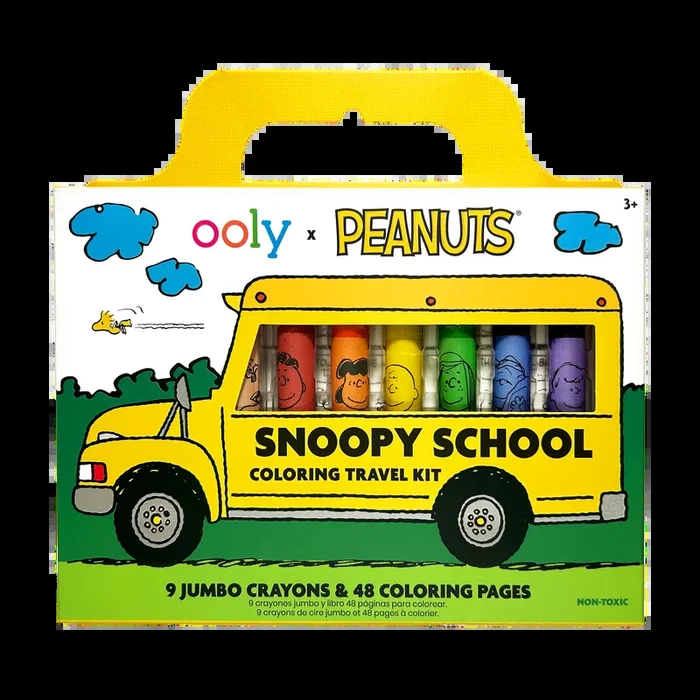 OOLY x Peanuts Snoopy School Coloring Travel Kit