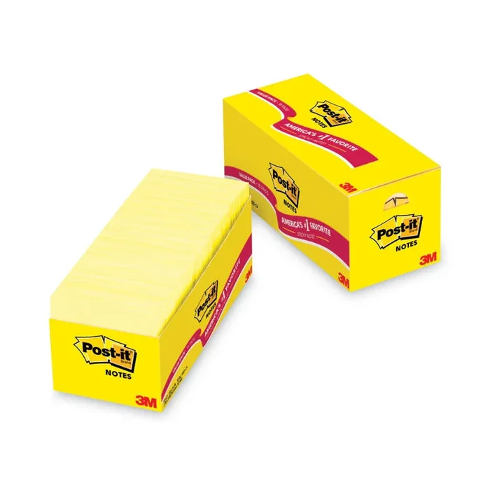 Original Pads in Canary Yellow, Cabinet Pack, 3″ x 3″, 90 Sheets/Pad, 18 Pads/Pack