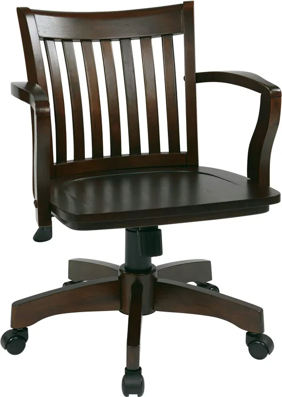 OSP Designs Wood Bankers Desk Chair [105]