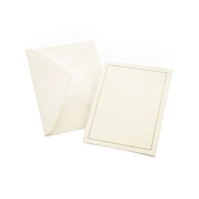 Pearl Foil Border Print At Home All-Purpose Cards