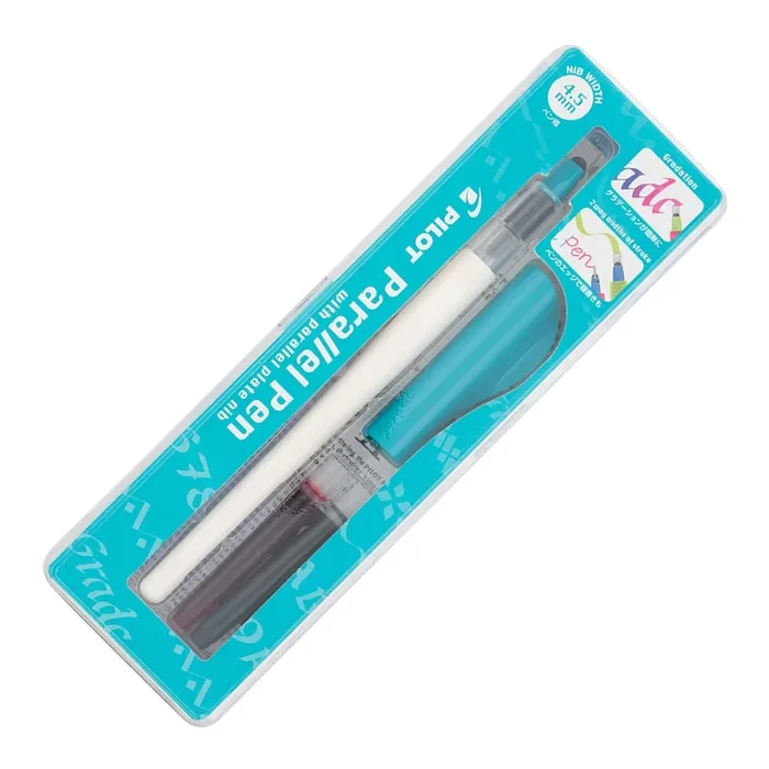 Pilot Parallel Beginner Calligraphy Fountain Pen – Turquoise 4.5 mm Nib