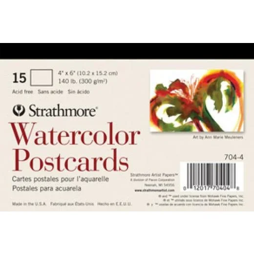 Postales de acuarela en blanco de Strathmore