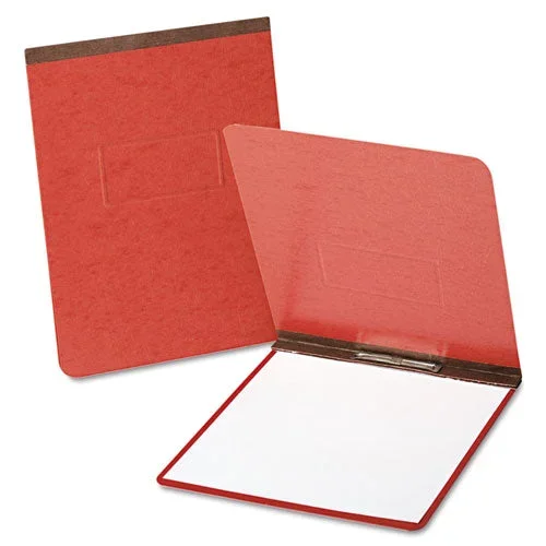 Pressguard Report Cover With Reinforced Top Hinge, Two-prong Metal Fastener, 2″ Capacity, 8.5 X 11, Red/red
