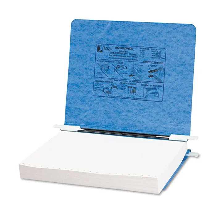 PRESSTEX Covers with Storage Hooks, 2 Posts, 6″ Capacity, 11 x 8.5, Light Blue