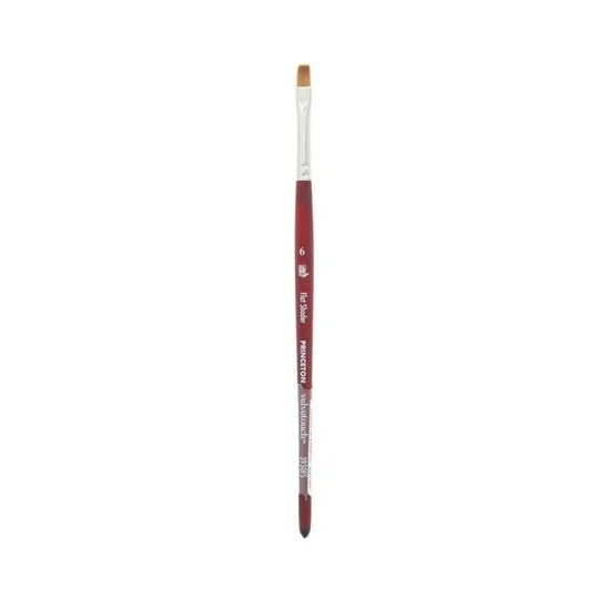 Princeton Series 3950 Velvetouch Mixed Media Brush – Flat Shader 6