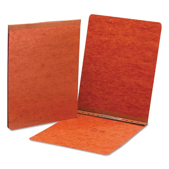 Prong Fastener Premium Pressboard Report Cover, Two-Piece Prong Fastener, 2″ Capacity, 8.5 x 11, Red/Red