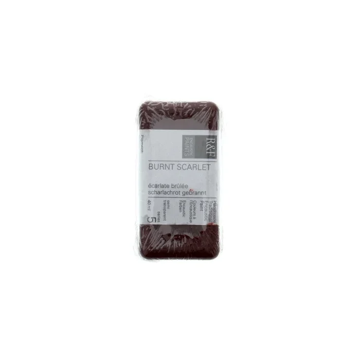 R&F Encaustic Cake – Burnt Scarlet 40ml