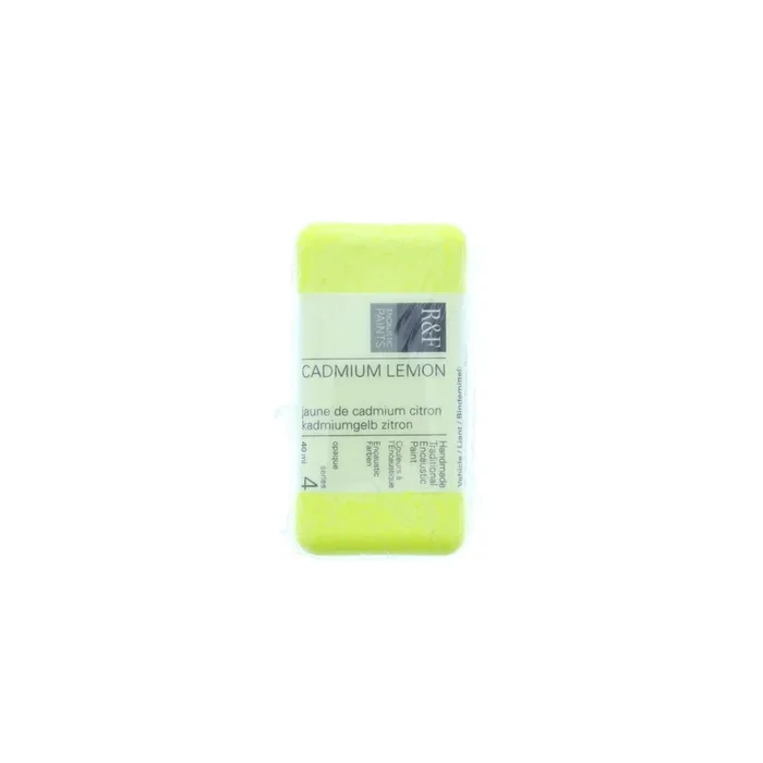 R&F Encaustic Cake – Cadmium Lemon 40ml