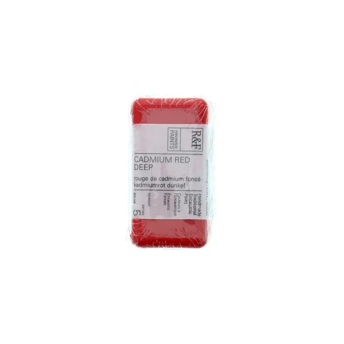 R&F Encaustic Cake – Cadmium Red Deep 40ml