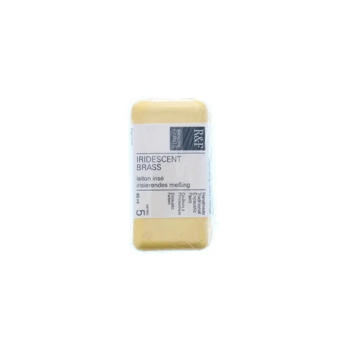 R&F Encaustic Cake – Iridescent Brass 40ml