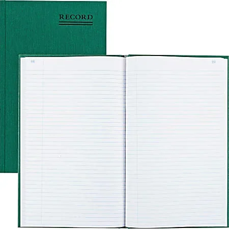 Rediform Emerald Series Account Book – 500 Sheet(s) – Gummed – 7 1/4″x12 1/4″ Sheet Size – Green – White Sheet(s) – 56151