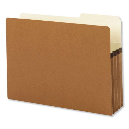 Redrope Drop Front File Pockets With 2/5-cut Guide Height Tabs, 3.5″ Expansion, Legal Size, Redrope, 25/box