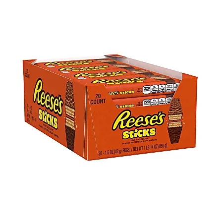 Reese’s Sticks Wafer Bars, 1.5 Oz, Box Of 20