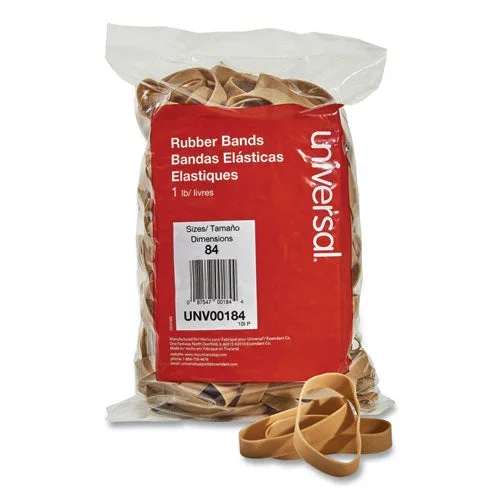 Rubber Bands, Size 84, 0.04″ Gauge, Beige, 1 Lb Box, 155/pack