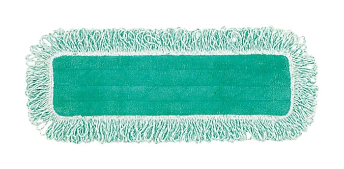 Rubbermaid Commercial HYGEN Microfiber Fringe Dust Mop, 5 3/4″W x 20 3/4″L, Green