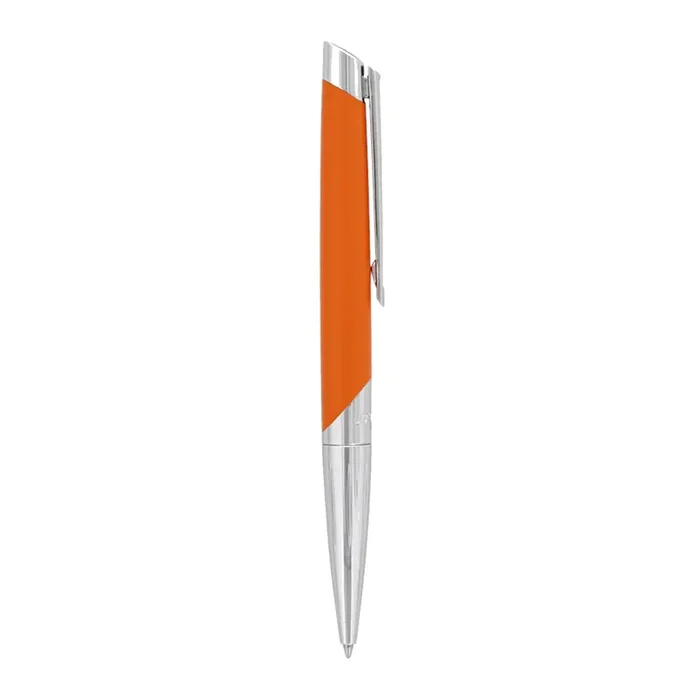 S.T. Dupont Défi Millenium Ballpoint Pen – Silver & Matte Orange