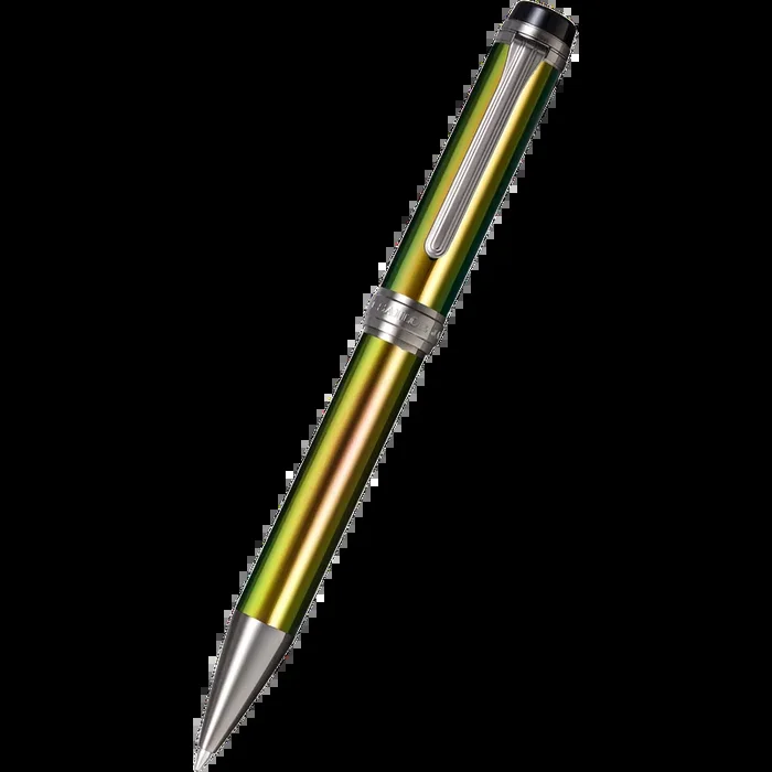Sailor Cylint Ballpoint Pen – Golden Yellow Green Scarab – Black Ion Trim