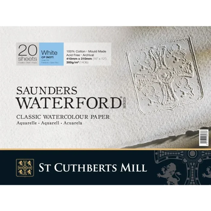 Saunders Waterford Watercolour Paper CP/NOT 41×31 cm 300g
