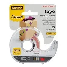 Scotch Create Double Sided Removable Tape .5×300 inch