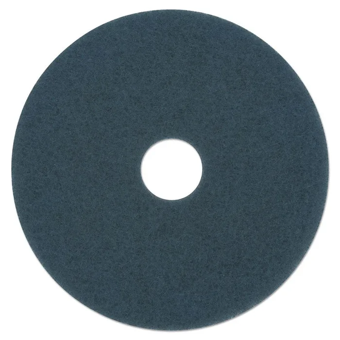 Scrubbing Floor Pads, 16″ Diameter, Blue, 5/Carton