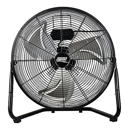 Seasons Comfort™ 3-Speed High-Velocity Heavy-Duty Floor Fan, 20-In., Black