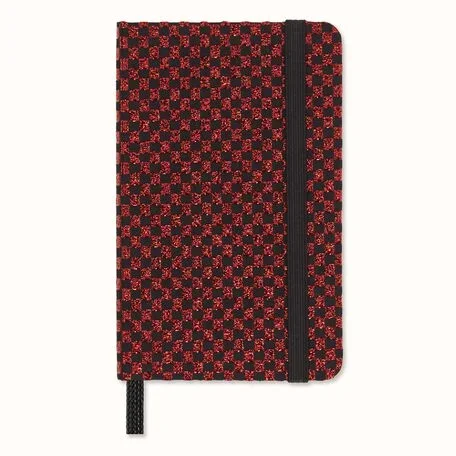 Shine NotebookXS, plain, hard cover, with gift box, Metallic Red