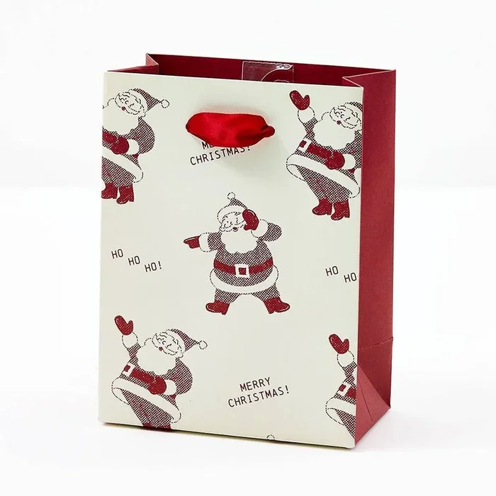 SM Newsprint Santas Gift Bag