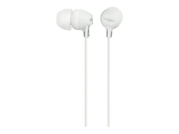 Sony® Wired In-Ear Earbuds, White, MDREX15LP/W